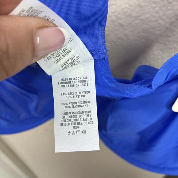 Smoothez by Aerie Bra Beige Full Coverage Unlined Underwire 36C Blue  New - Picture 6 of 8